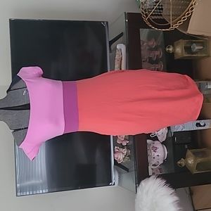 Susana monaco color block off shoulder